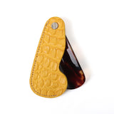 クロコダイルケース鼈甲シューホーン イエロー