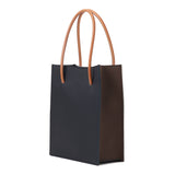 LIBERO ミニバッグ シュランケンカーフ ネイビー×ブラウン