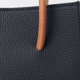 LIBERO ミニバッグ シュランケンカーフ ネイビー×ブラウン