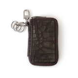 クロコダイル スマートキーケース ブラウン