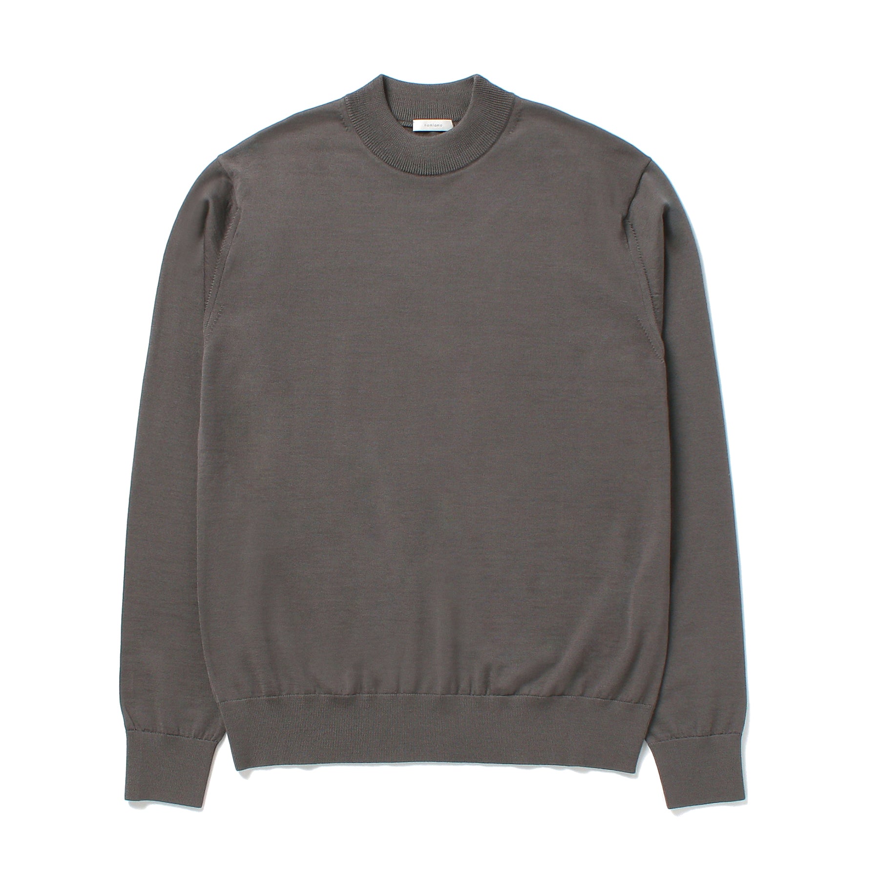 【5点セット】nomiamo 33ゲージウール クルーネック モックネックニット nomiamo（ノミアモ）33ゲージウールモックネックニット ブラック