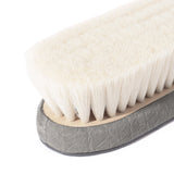 山羊毛 象革洋服ブラシ グレー