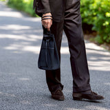 【11月中旬頃発送予定】「福島ティアモ雄介氏 完全監修」 WILLIAM キャンバスレザー 3WAYショルダーバッグ ブラック