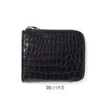 【11/27(木)19:00 販売開始予定】クロコダイル L字ジップウォレット ブラック