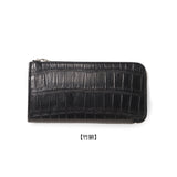 【11/27(木)19:00 販売開始予定】クロコダイル L字ロングジップウォレット ブラック