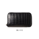 【11/27(木)19:00 販売開始予定】クロコダイル ミッドジップウォレット ブラック