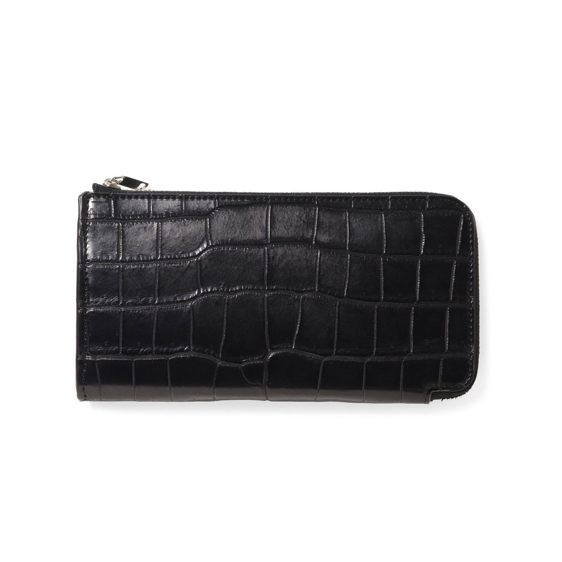 THE SOLE（ザソール）クロコダイル L字ロングジップウォレット