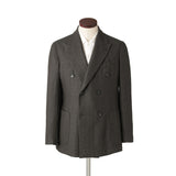 【11月中旬〜下旬頃発送予定】ヴィンテージカシミヤ ブラウングレー ダブルジャケット