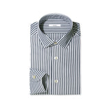 セミワイドカラーシャツ ロンドンストライプ ネイビー