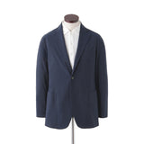 【4/9(木)19:00販売開始予定】ウールストレッチ シアサッカー ジャケット ネイビー