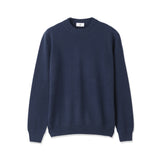カシミヤフェルテッド クルーネックニット ネイビー