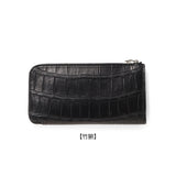 【11/27(木)19:00 販売開始予定】クロコダイル L字ロングジップウォレット ブラック