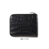 【11/27(木)19:00 販売開始予定】クロコダイル L字ジップウォレット ブラック