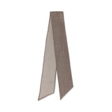 【1/24(土)13:00販売開始予定】Ermenegildo Zegna シルクウールリネン 千鳥柄 ネッカチーフ グレージュ