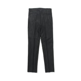 コットンリネン楊柳 ドローコードトラウザーズ ブラック