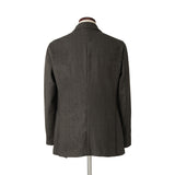 【11月中旬〜下旬頃発送予定】ヴィンテージカシミヤ ブラウングレー ダブルジャケット