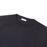【4/28(火)19:00販売開始予定】14ゲージウォッシャブルシルク クルーネックニットTシャツ ブラック