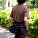 【11月中旬頃発送予定】「福島ティアモ雄介氏 完全監修」 WILLIAM キャンバスレザー 3WAYショルダーバッグ ブラック