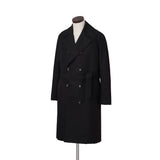【10/27(火)19:00販売開始予定】高密度撥水ナイロン ダブルチェスターコート ブラック