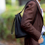 【11月中旬頃発送予定】「福島ティアモ雄介氏 完全監修」 WILLIAM キャンバスレザー 3WAYショルダーバッグ ブラック