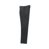 コットンリネン楊柳 ドローコードトラウザーズ ブラック