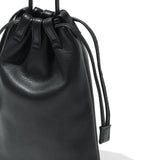 Coulisse 巾着袋 サドルレザー ブラック