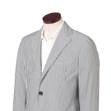 シャツファブリック コットンストライプジャケット