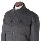 【12/4(木)13:00 販売開始予定】PIACENZA カシミヤM-65 フィールドジャケット グレー