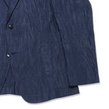 コットンリネン楊柳 ネイビージャケット