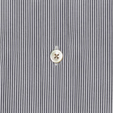 セミワイドカラーシャツ ペンシルストライプ ネイビー