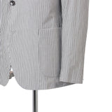 シャツファブリック コットンストライプジャケット