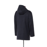 カシミヤフーデッドコート ネイビー