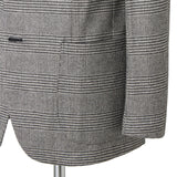 ウールストレッチ グレーグレンチェックジャケット