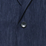 コットンリネン楊柳 ネイビージャケット