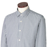 セミワイドカラーシャツ ロンドンストライプ ネイビー