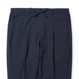 【4/9(木)19:00販売開始予定】ウールストレッチ シアサッカー ドローコードトラウザーズ ネイビー