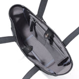 【1/29(木)19:00販売開始予定】LIAM キャンバスレザー ミドルトートバッグ ブラック