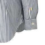 セミワイドカラーシャツ ロンドンストライプ ネイビー