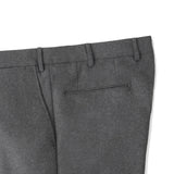 【10/17(土)18:00販売開始予定】<SANTANIELLO×THE SOLE> CORICE ウールストレッチ 1プリーツテーパードパンツ グレー ※MASTER PLAN、MINIMAL WARDROBE、菅原靴店3社別注 THESOLEキーチェーン付き
