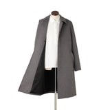 PIACENZA カシミヤ シングルバルカラーコート グレー