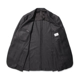 VITALE BARBERIS CANONICO ウール グレンチェックジャケット チャコールグレー