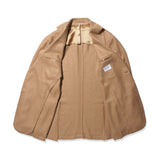 カシミヤシルク バスケット織ジャケット キャメル