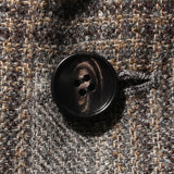 Lanificio di Pray カシミヤ チェックジャケット グレー