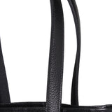 【1/29(木)19:00販売開始予定】LIAM キャンバスレザー ミドルトートバッグ ブラック