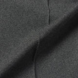 ARECHI ウールストレッチ 1プリーツテーパードパンツ グレー