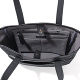 【1/29(木)19:00販売開始予定】LIAM キャンバスレザー ミドルトートバッグ ブラック