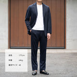 【3/17(火)19:00販売開始予定】接触冷感 ジャージドローコードトラウザーズ ネイビー