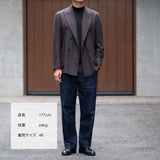【11月中旬〜下旬頃発送予定】ヴィンテージカシミヤ ブラウングレー ダブルジャケット