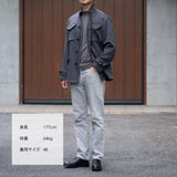 【12/4(木)13:00 販売開始予定】PIACENZA カシミヤM-65 フィールドジャケット グレー