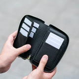 トリヨン・モーリス ミッドジップウォレット ブラック